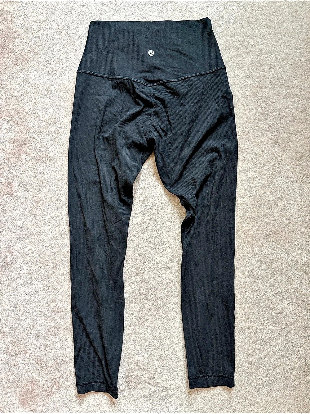 lululemon Align High-Rise Ribbed Black Leggings Size 6